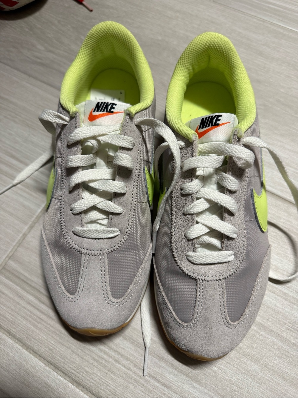 NWT Nike Women’s Gray & Neon Green Sneakers